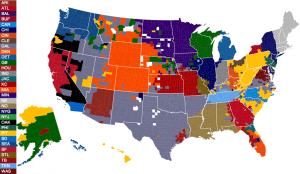 favorite nfl teams by county